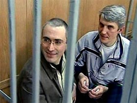 М.Ходорковский и П.Лебедев. фото с сайта Скандалы.Ru