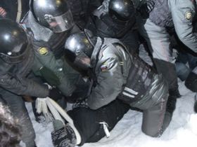 Задержания на пикете в Ульяновске. Фото с сайта vk.com