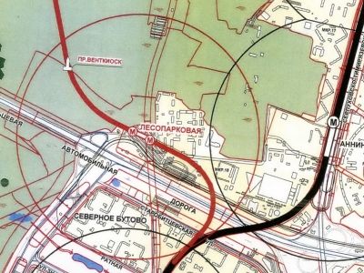 Карта расположения станции "Лесопарковая"; http://forum.butovo.com