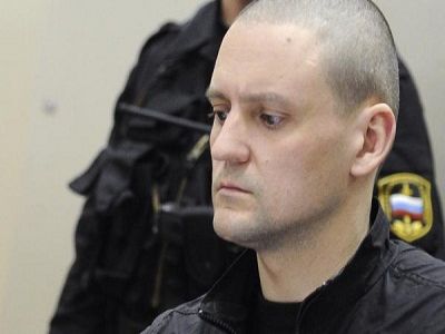 Сергей Удальцов в зале суда. Фото: twitter.com/newreporter_org