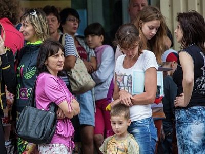 Беженцы из Украины. Фото из блога автора