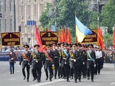 Парад Победы в Украине. Фото: mukachevo.net