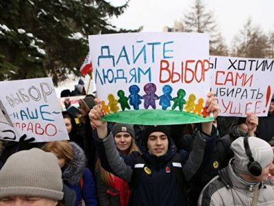 Митинг за прямые выборы мэра. Фото: Марина Садчикова, Каспаров.Ru