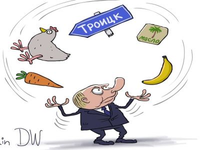 Путин и "прямая линия" 30.06.21. Карикатура С.Елкина: dw.com